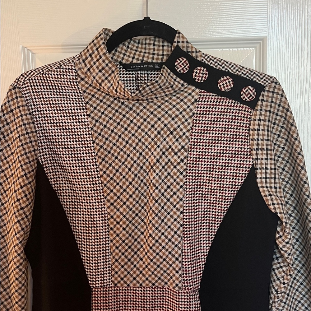 Zara Woman Plaid Mini Dress - Picture 5 of 12